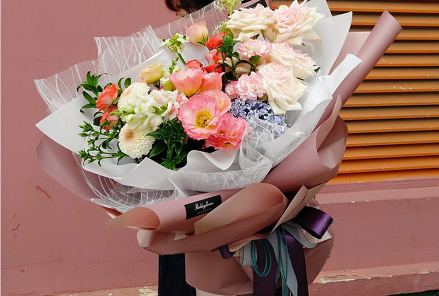 【未使用】   花　フラワー　ラッピング　ペーパー　シート　ロール　防水 未使用】 花 フラワー ラッピング ペーパー シート ロール 防水